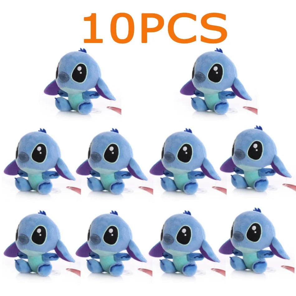 5/20Pcs/Lot Cute Cartoon Lilo and Stitches Small Pendant Plush Toy,4" 10CM Kawaii Plush Keychain Kids Best Chirstmas Gift Toys