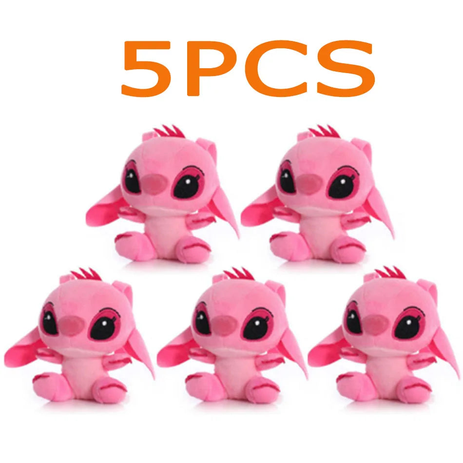 5/20Pcs/Lot Cute Cartoon Lilo and Stitches Small Pendant Plush Toy,4" 10CM Kawaii Plush Keychain Kids Best Chirstmas Gift Toys