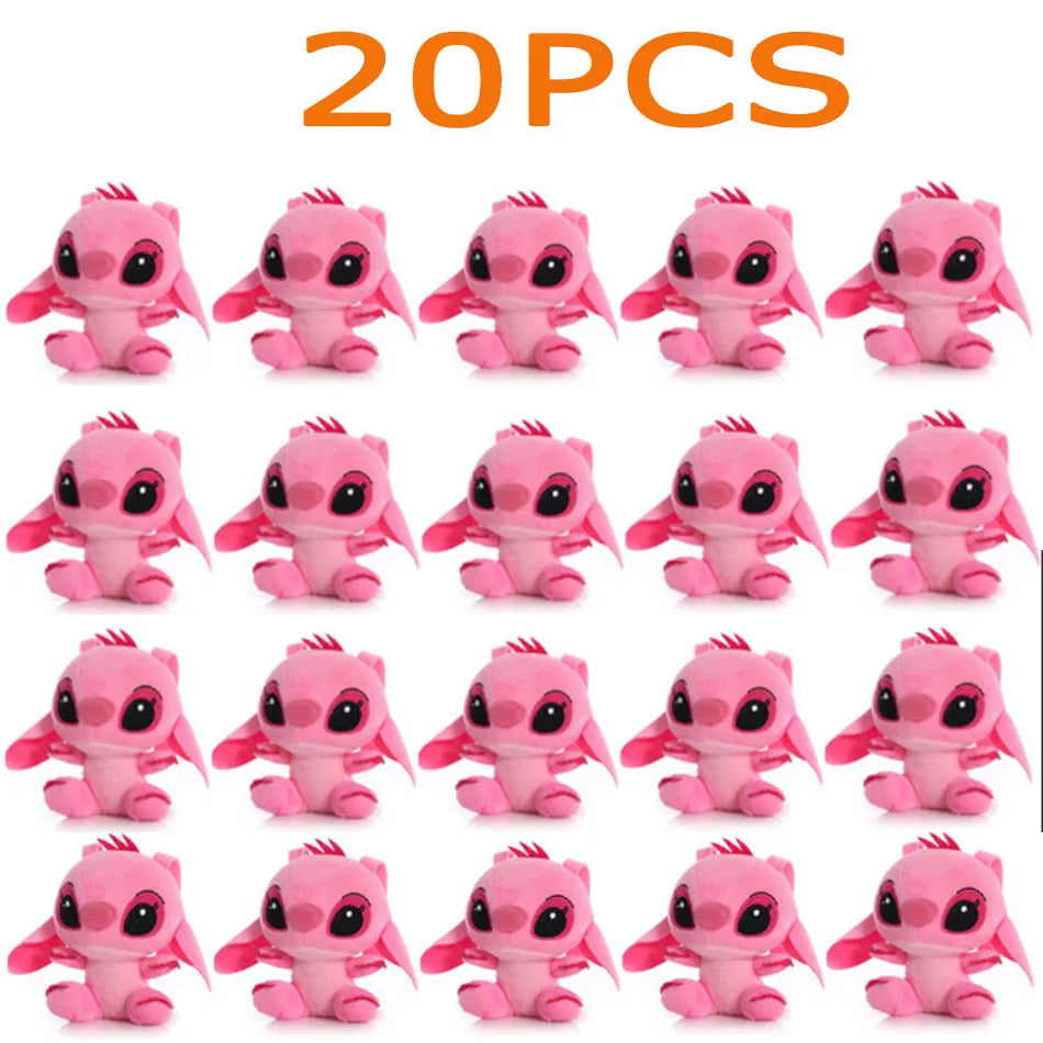 5/20Pcs/Lot Cute Cartoon Lilo and Stitches Small Pendant Plush Toy,4" 10CM Kawaii Plush Keychain Kids Best Chirstmas Gift Toys