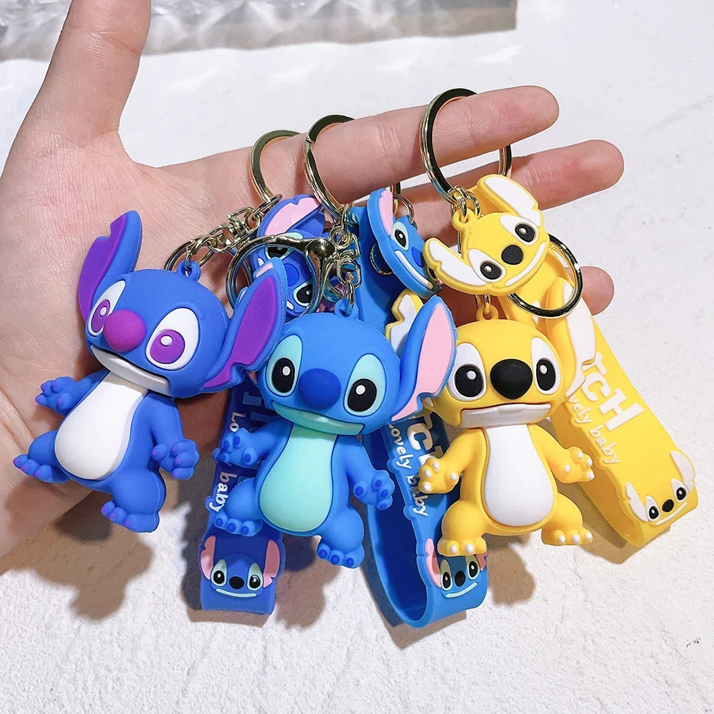 Chaveiro Stitch & Angel – Fofura que vai com você pra todo lugar!
