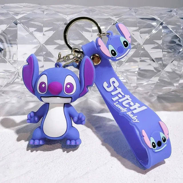 Chaveiro Stitch & Angel – Fofura que vai com você pra todo lugar!