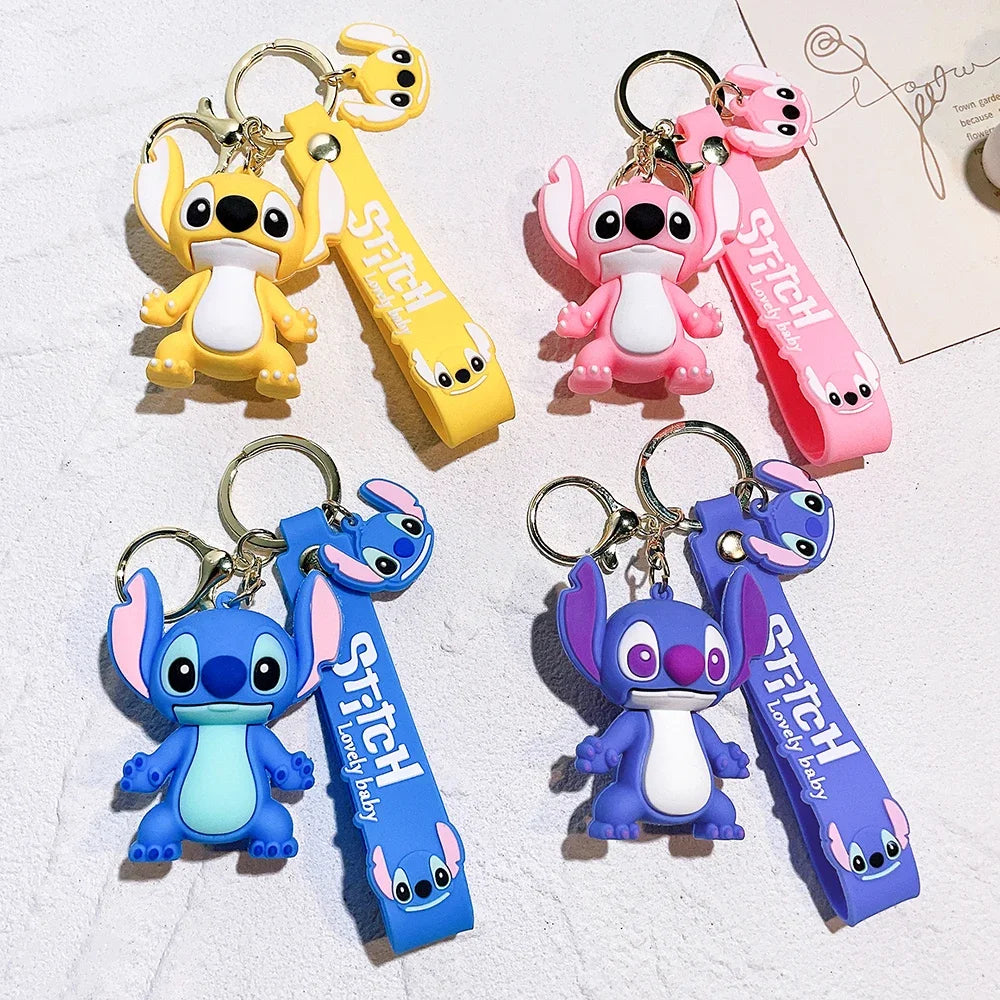 Chaveiro Stitch & Angel – Fofura que vai com você pra todo lugar!