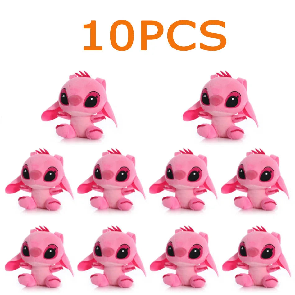 5/20Pcs/Lot Cute Cartoon Lilo and Stitches Small Pendant Plush Toy,4" 10CM Kawaii Plush Keychain Kids Best Chirstmas Gift Toys