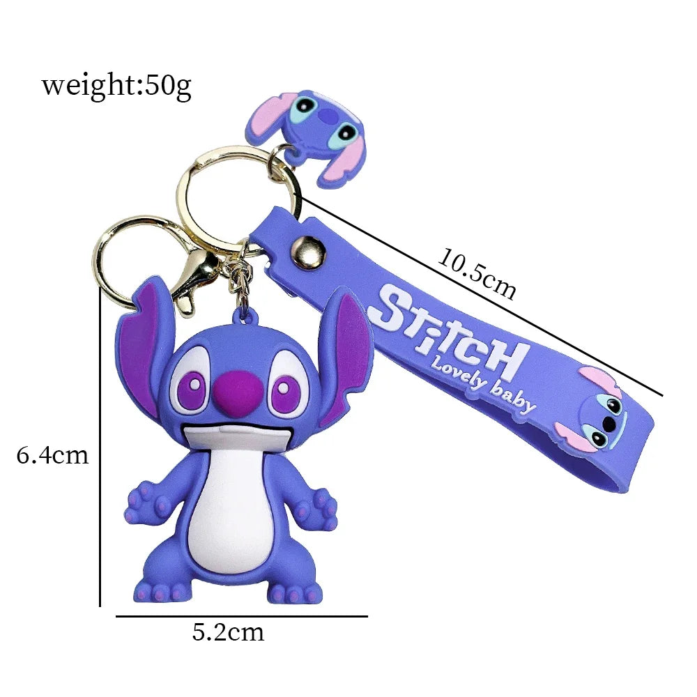Chaveiro Stitch & Angel – Fofura que vai com você pra todo lugar!