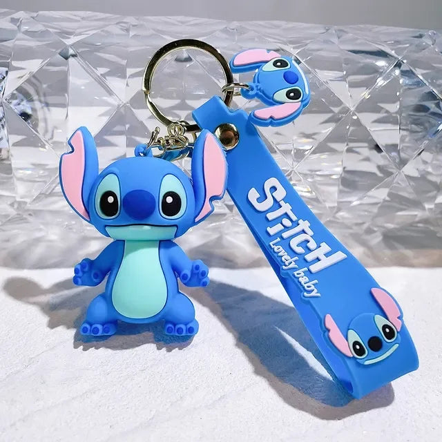 Chaveiro Stitch & Angel – Fofura que vai com você pra todo lugar!