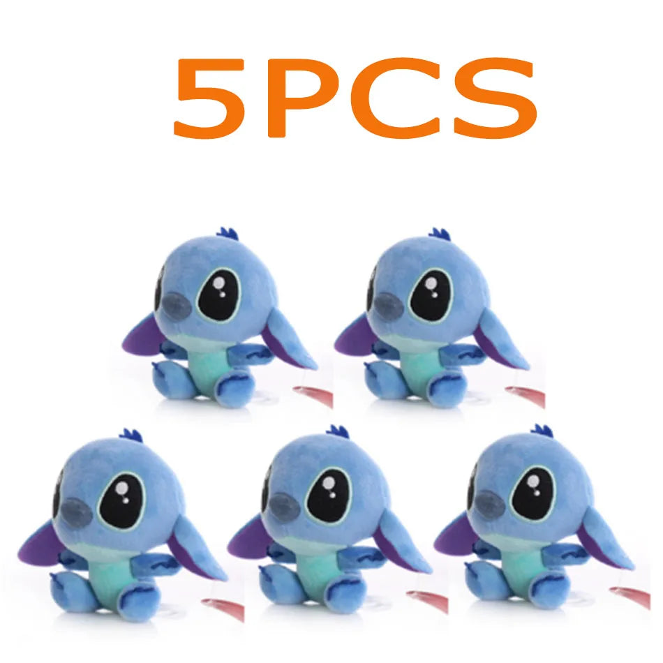 5/20Pcs/Lot Cute Cartoon Lilo and Stitches Small Pendant Plush Toy,4" 10CM Kawaii Plush Keychain Kids Best Chirstmas Gift Toys