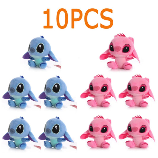 5/20Pcs/Lot Cute Cartoon Lilo and Stitches Small Pendant Plush Toy,4" 10CM Kawaii Plush Keychain Kids Best Chirstmas Gift Toys